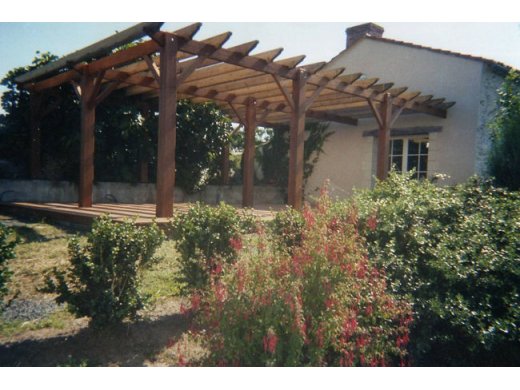 Fabrication d'une pergola  St Laurent du Mottay (49)